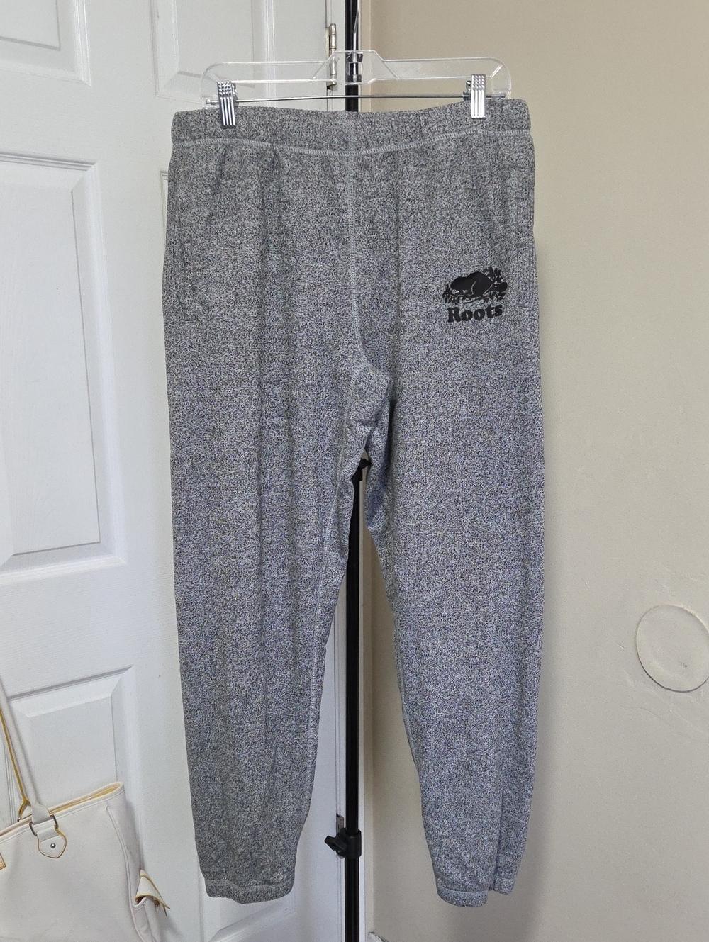 Roots Gray Joggers with Logo